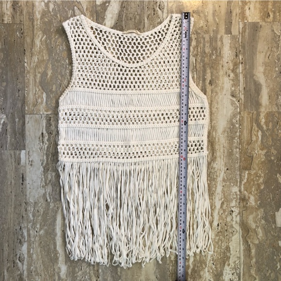 Fringed Elodie Pullover Boho Hippie Top / Bathing Suit Cover-up. Size Medium. - Picture 6 of 9